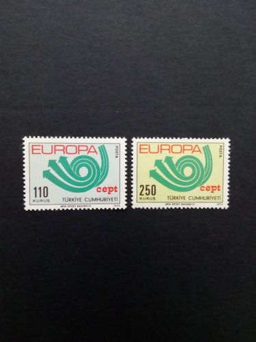 TÜRKEI MI-NR. 2280-2281 POSTFRISCH(MINT) EUROPA 1973 POSTHORN