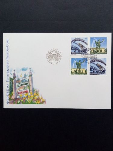 SCHWEDEN MI-NR. 1772-1773 FDC NORDEN 1993 TOURISMUS ACHTERBAHN BRUNNEN