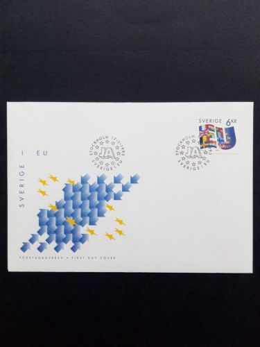 SCHWEDEN MI-NR. 1880 FDC BEITRITT ZUR EU 1995