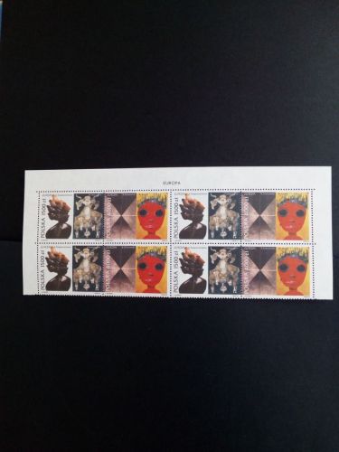 POLEN MI-NR. 3445-3446 POSTFRISCH(MINT) 4er BLOCK EUROPA 1993 ZEITGENÖSSISCHE KUNST