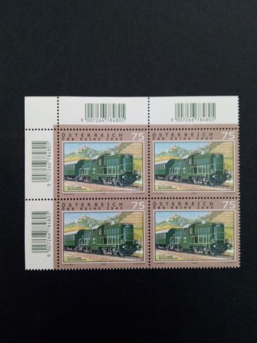 ÖSTERREICH MI-NR. 2818 POSTFRISCH(MINT) 4er BLOCK EISENBAHNEN (X) WACHAUERBAHN