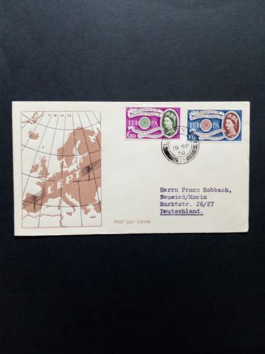 GROSSBRITANNIEN MI-NR. 341-342 FDC CEPT 1960 WAGENRAD
