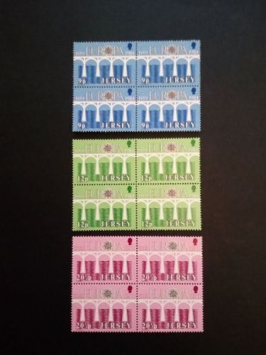 JERSEY MI-NR. 320-322 POSTFRISCH(MINT) 4er BLOCK EUROPA 1984 BRÜCKE
