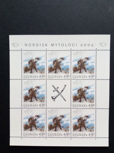DÄNEMARK MI-NR. 1366-1367 POSTFRISCH(MINT) KLEINBOGENSATZ NORDEN 2004 NORDISCHE MYTHEN