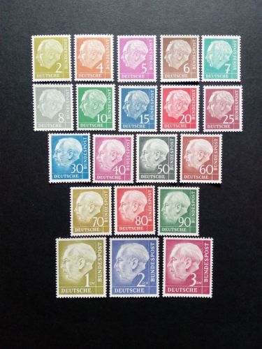DEUTSCHLAND MI-NR. 177-196 POSTFRISCH(MINT) BUNDESPRÄSIDENT THEODOR HEUSS 1954