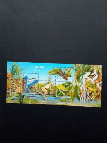 AUSTRALIEN BLOCK 34 POSTFRISCH(MINT) LEBEN AM TEICH 2000 FROSCH LIBELLE