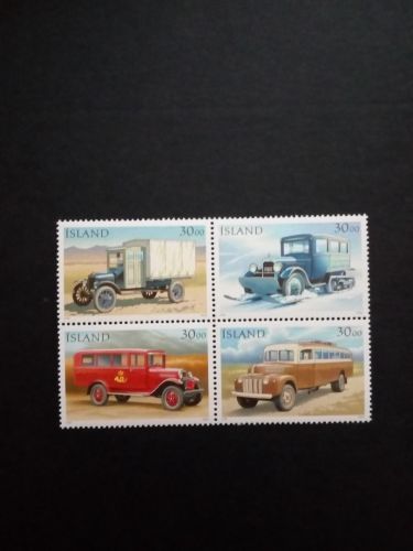 ISLAND MI-NR. 770-773 POSTFRISCH(MINT) POSTAUTOS TAG DER BRIEFMARKE 1992 FORD