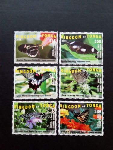 TONGA MI-NR. 2044-2049 POSTFRISCH(MINT) SCHMETTERLINGE 2015 MORMONENFALTER ORANGENFALTER