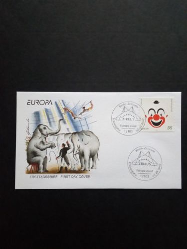 DEUTSCHLAND MI-NR. 2252 FDC EUROPA 2002 ZIRKUS ELEFANTEN CLOWN