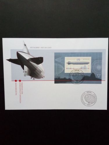 DEUTSCHLAND BLOCK 69 FDC LUFTSCHIFF GRAF ZEPPELIN TAG DER BRIEFMARKE 2007