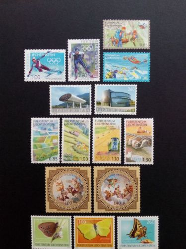 LIECHTENSTEIN JAHRGANG 2010 POSTFRISCH(MINT) MI-NR. 1543-1579 BLOCK 19 A + B
