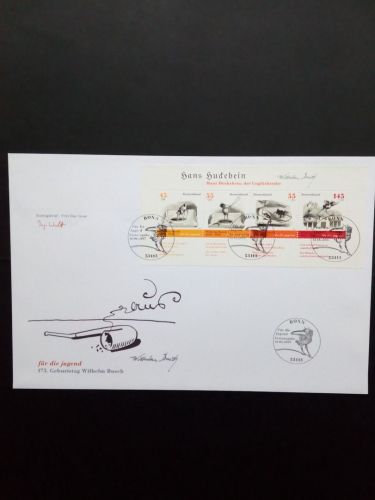 DEUTSCHLAND BLOCK 71 FDC WILHELM BUSCH 2007