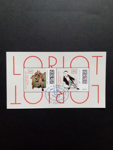 DEUTSCHLAND BLOCK 92 GESTEMPELT(USED) 100. GEBURTSTAG LORIOT 2023 KARIKATUR