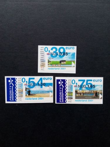 NIEDERLANDE MI-NR. 1901-1903 POSTFRISCH(MINT) MITLÄUFER 2001 EINFÜHRUNG DES EURO