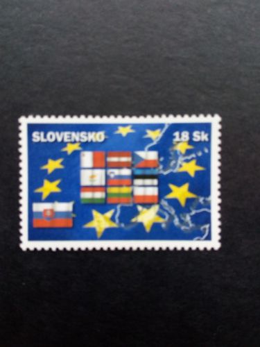 SLOWENIEN MI-NR. 469 POSTFRISCH(MINT) MITLÄUFER 2004 BEITRITT ZUR EU