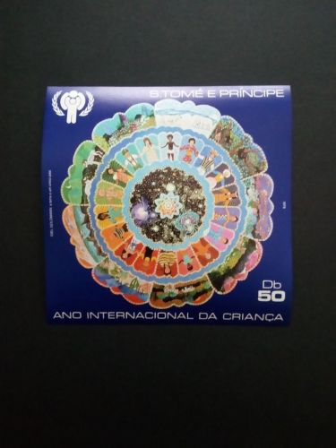 SAO TOMÉ E PRINCIPE BLOCK 34 POSTFRISCH(MINT) UNICEF JAHR DES KINDES 1979