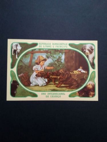 SAO TOMÉ E PRINCIPE BLOCK 76 B POSTFRISCH(MINT) UNICEF JAHR DES KINDES 1979 HUNDE