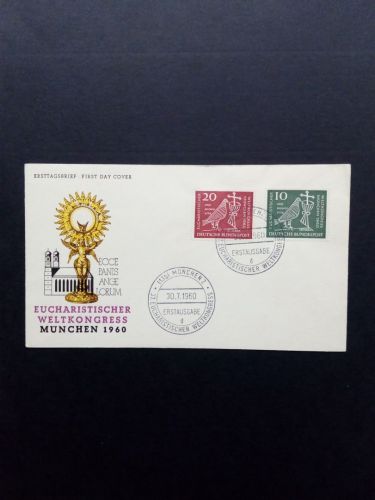 DEUTSCHLAND MI-NR. 330-331 FDC(2) 37.EUCHARISTISCHER KONGRESS MÜNCHEN 1960