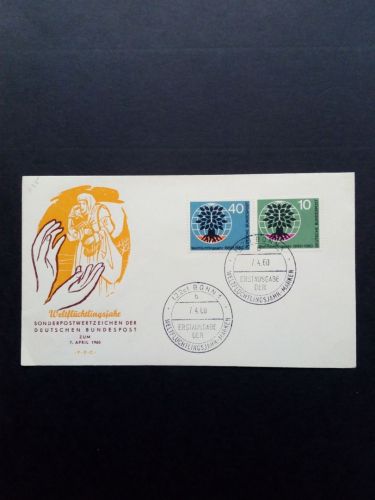 DEUTSCHLAND MI-NR. 325-327 FDC WELTFLÜCHTLINGSJAHR 1959/60