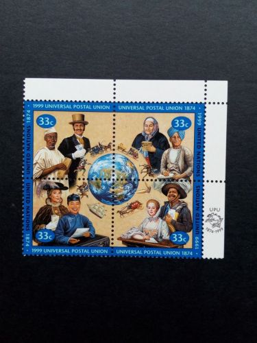 UNO NEW YORK MI-NR. 822-825 POSTFRISCH(MINT) 125 JAHRE WELTPOSTVEREIN (UPU) 1999