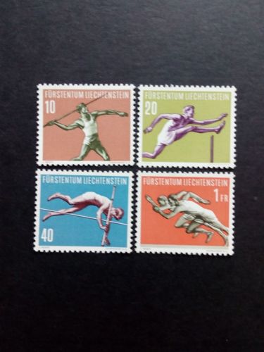 LIECHTENSTEIN MI-NR. 342-345 POSTFRISCH(MINT) SPORT (III) 1956 LEICHTATHLETIK