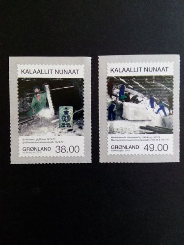 GRÖNLAND MI-NR. 630-631 POSTFRISCH(MINT) BERGBAU(IV) 2013