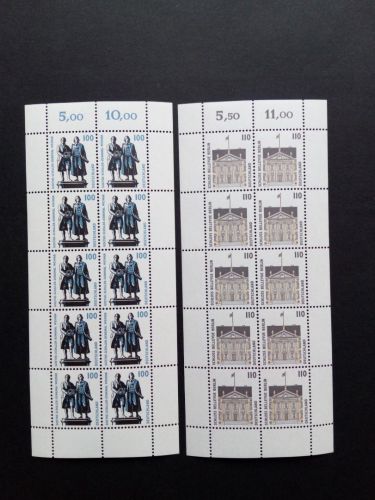 DEUTSCHLAND MI-NR. 1934-1938 A POSTFRISCH(MINT) KLEINBOGENSATZ GOETHEDENKMAL SCHLOSS BELLEVUE 1997