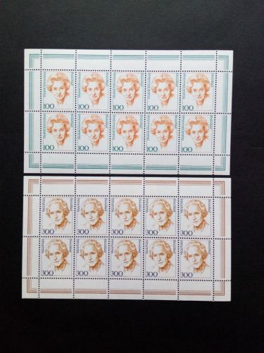 DEUTSCHLAND MI-NR. 1955-1956 POSTFRISCH(MINT) KLEINBOGENSATZ FRAUEN 1997 POLITIKERINNEN