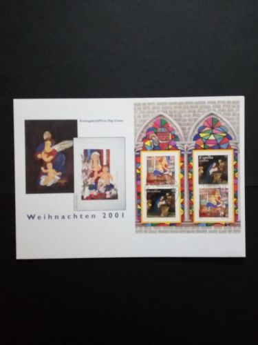 DEUTSCHLAND BLOCK 56 FDC WEIHNACHTEN 2001 GEMÄLDE VILLALBA STEMPEL BERLIN