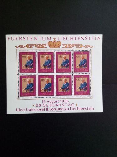 LIECHTENSTEIN MI-NR. 903 POSTFRISCH(MINT) KLEINBOGEN FÜRST FRANZ JOSEF II. 1986