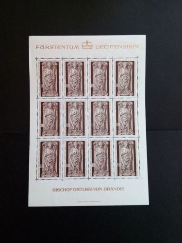LIECHTENSTEIN MI-NR. 666 POSTFRISCH(MINT) KLEINBOGEN BISCHOF ORTLIEB von BRANDIS 1976