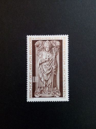 LIECHTENSTEIN MI-NR. 666 POSTFRISCH(MINT) BISCHOF ORTLIEB von BRANDIS 1976