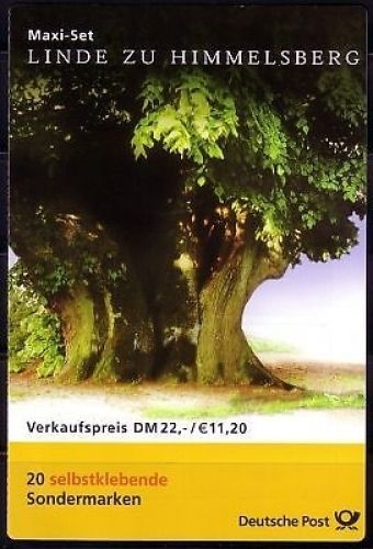 DEUTSCHLAND MH 45 GESTEMPELT(USED) selbstklebend LINDE ZU HIMMELSBERG 2001 STEMPEL FRANKFURT