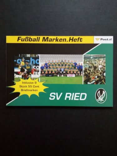 ÖSTERREICH FUSSBALLMARKENHEFT SV RIED POSTFRISCH POSTPREIS 4,95 €