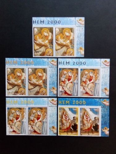 PALÄSTINA MI-NR. 126-135 PAARE ECKRAND WEIHNACHTEN 1999
