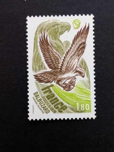 FRANKREICH MI-NR. 2122 POSTFRISCH(MINT) NATURSCHUTZ 1978 FISCHADLER