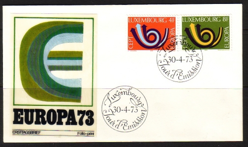 LUXEMBOURG MI-NR. 862-863 FDC EUROPA 1973