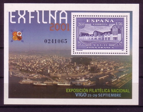 SPANIEN BLOCK 98 POSTFRISCH(MINT) EXFILNA 2001 VIGO