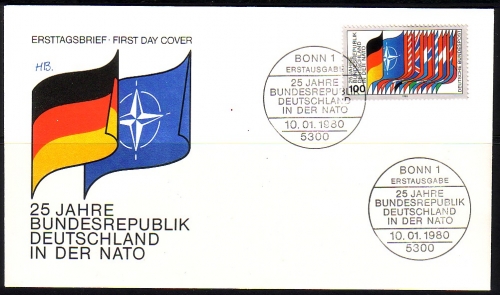 DEUTSCHLAND MI-NR. 1034 FDC NATO 1980