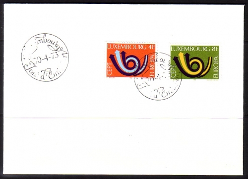 LUXEMBOURG MI-NR. 862-863 FDC EUROPA CEPT 1973