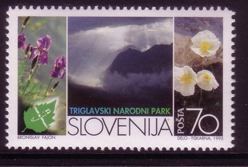 SLOWENIEN MI-NR. 112 POSTFRISCH(MINT) MITLÄUFER 1995 EUROPÄISCHES NATURSCHUTZJAHR ALPENSCHWERTLILIE
