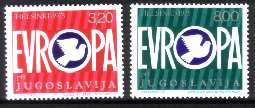 JUGOSLAWIEN MI-NR. 1617-1618 POSTFRISCH(MINT) KSZE-KONFERENZ 1975