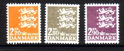 DÄNEMARK MI-NR. 461-463 POSTFRISCH(MINT) KLEINES REICHSWAPPEN