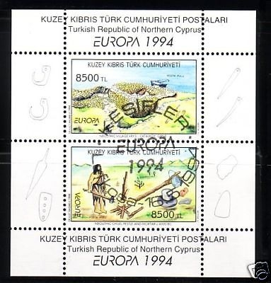TÜRKISCH ZYPERN BLOCK 13 GESTEMPELT(USED) EUROPA 1994 ERFINDUNGEN