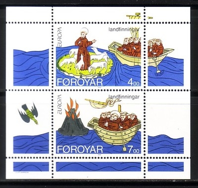 FÄRÖER BLOCK 7 POSTFRISCH(MINT) EUROPA 1994 ENTDECKUNGEN SEEREISEN SCHIFF