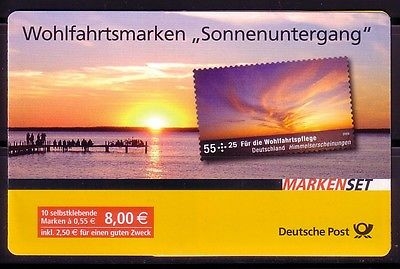 DEUTSCHLAND MH 77 POSTFRISCH(MINT) WOHLFAHRTSMARKEN 2009 SONNENUNTERGANG POSTPREIS 8,00 €