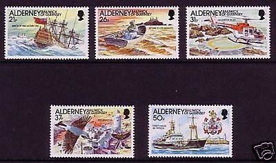 ALDERNEY MI-NR. 49-53 POSTFRISCH(MINT) LEUCHTFEUER 1991 LEUCHTTURM