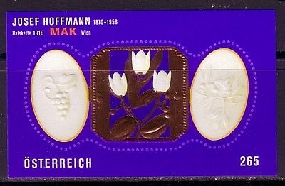 ÖSTERREICH BLOCK 40 POSTFRISCH(MINT) JOSEF HOFFMANN - HALSKETTE 2007