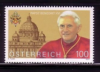 ÖSTERREICH MI-NR. 2650 POSTFRISCH(MINT) PAPST BENEDIKT XVI