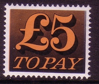 GROSSBRITANNIEN PORTOMARKE MI-NR. 86 POSTFRISCH(MINT) ZIFFERN 1973